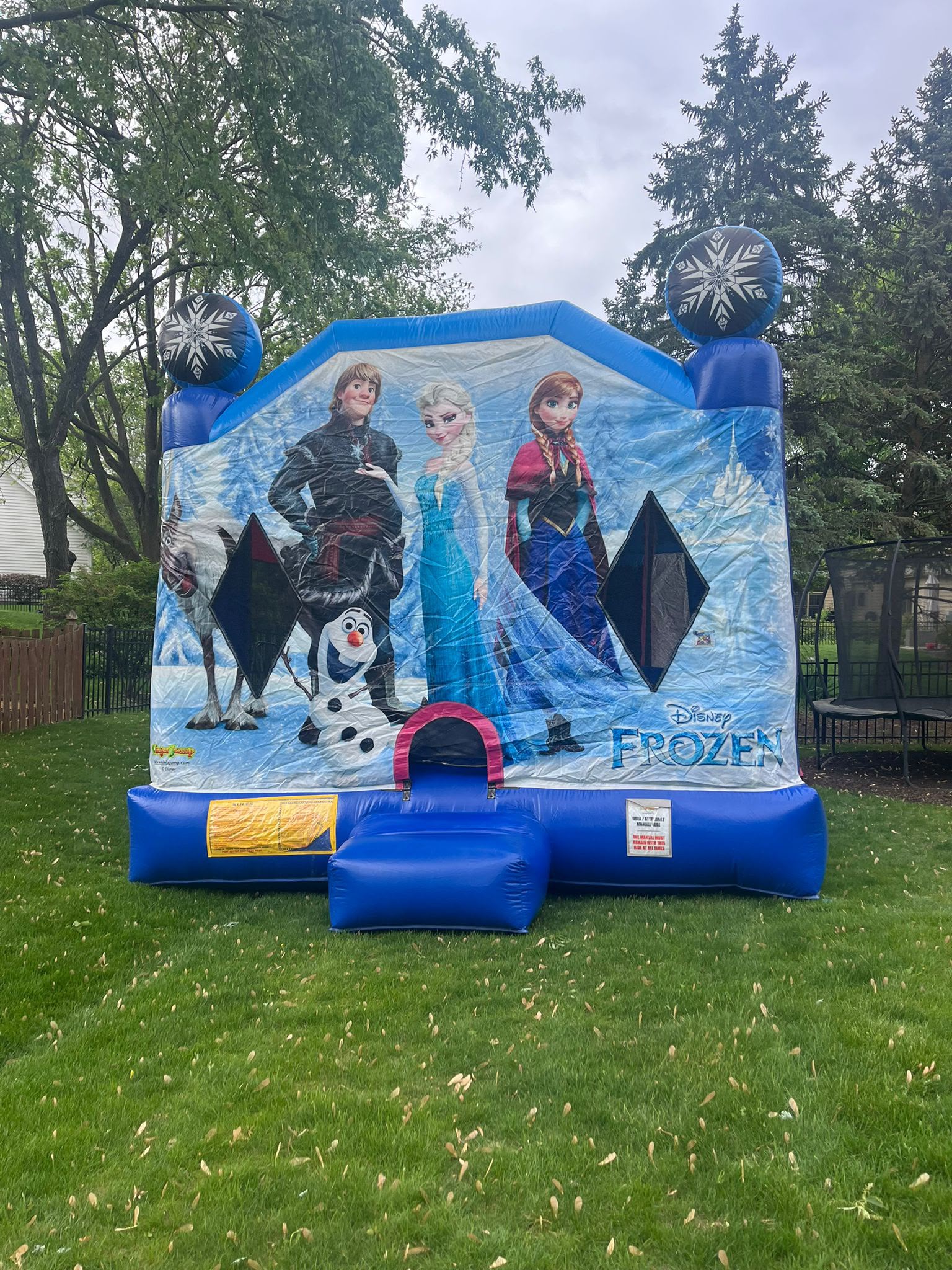 #4 Frozen Inflatable With slide inside 4 in 1