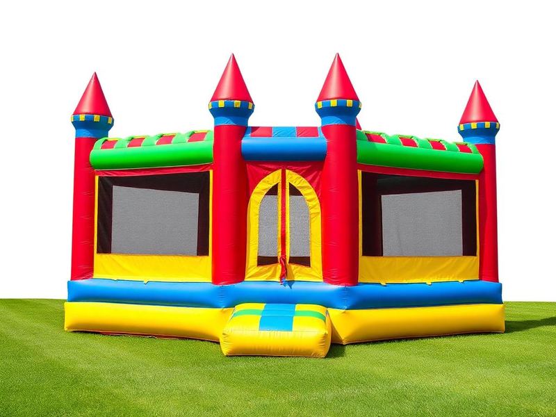 Bounce Houses party rental setup from Infinite Bounce House Party Rentals