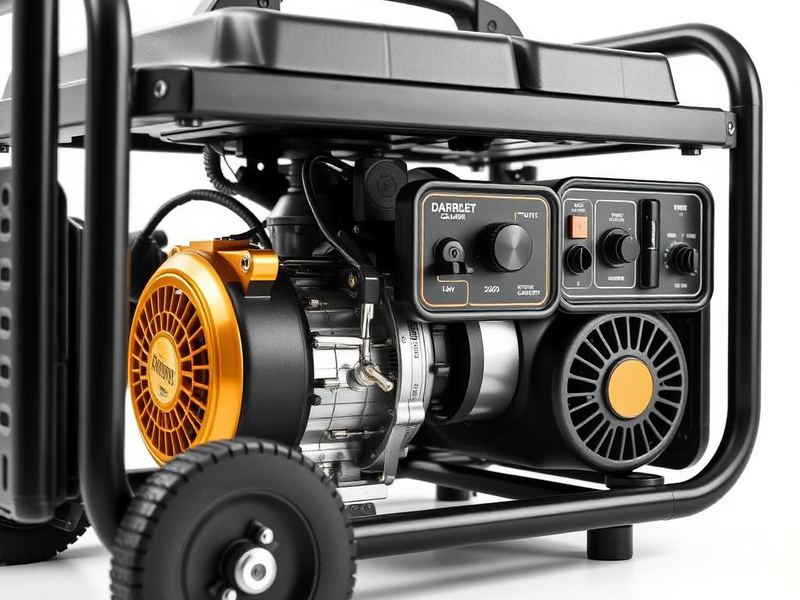 Generators party rental setup from Infinite Bounce House Party Rentals